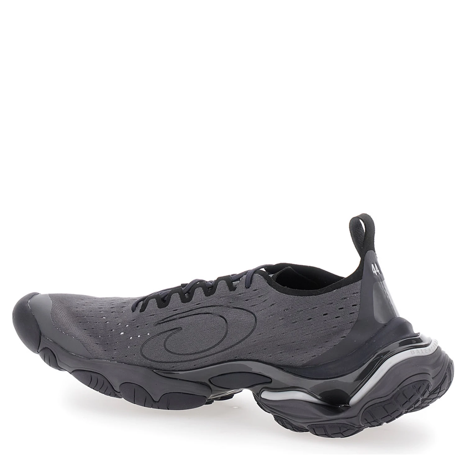 Anatomic Runner Black Sneaker with Anatomical Five-Toe Shape in Tech Fabric Man
