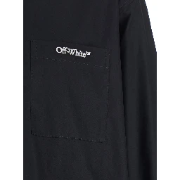 Brush Arrow Black Shirt with Logo Lettering on the Front and Maxi Print on the Rear in Cotton Blend Woman