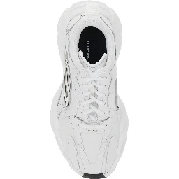 Monday White Low Top Sneakers with Logo Detail on the Side and Size Patch on the Heel in Leather Woman