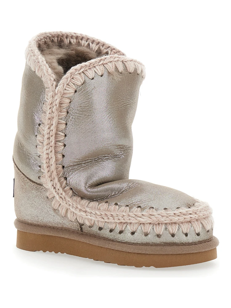 Eskino Metallic Ankle Boots in Patent Suede Girl alternative