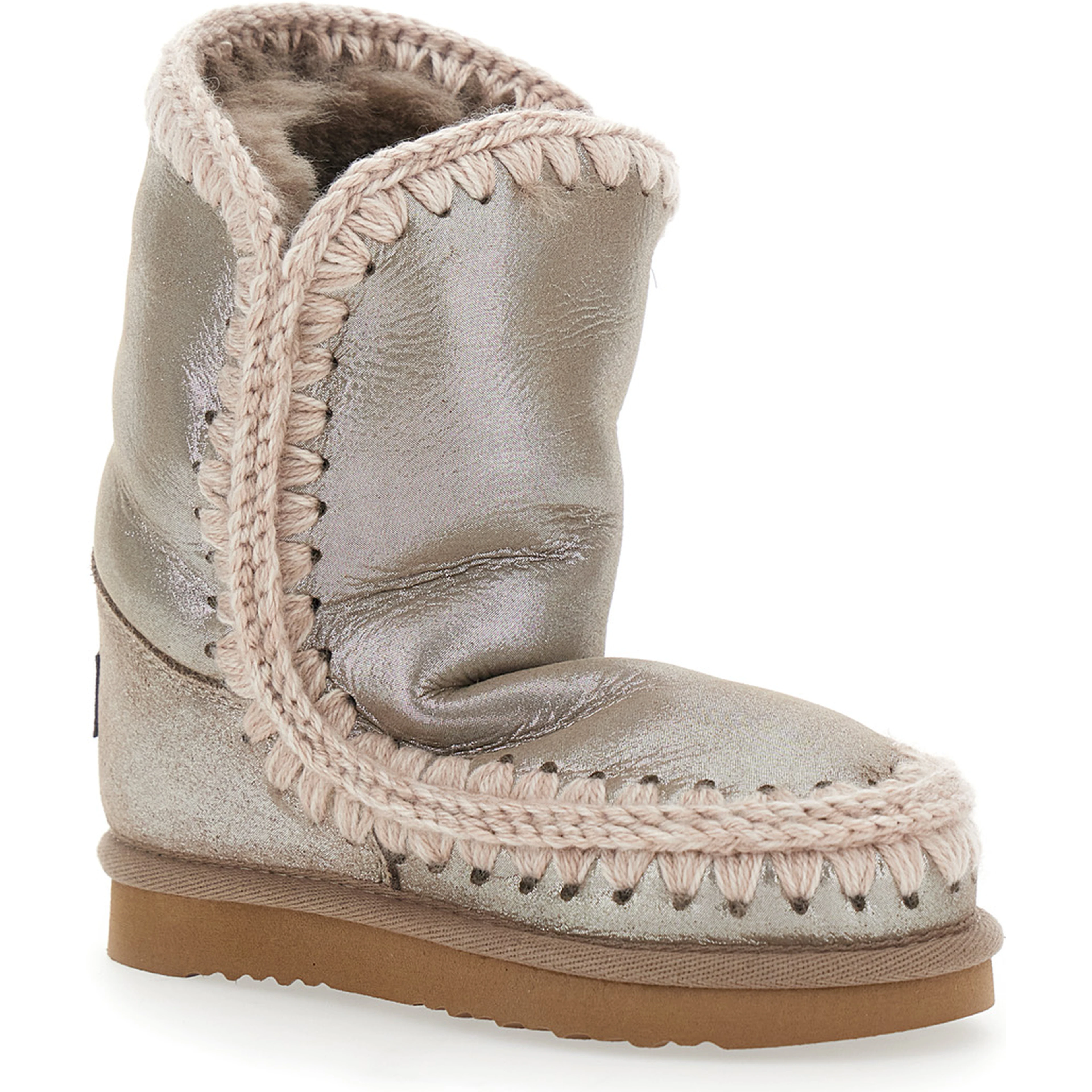 Eskino Metallic Ankle Boots in Patent Suede Girl