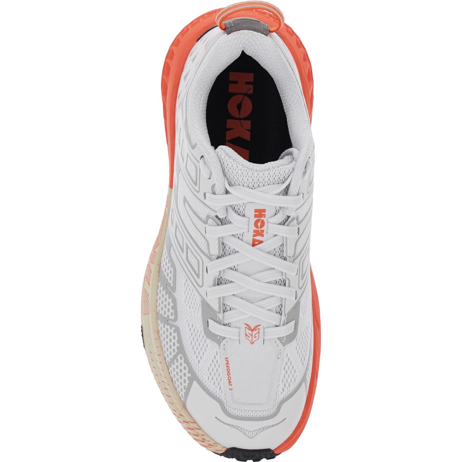 Speedgoat White Low Top Sneakers with Geometric Motif in Tech Fabric Unisex