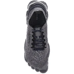 Anatomic Runner Black Sneaker with Anatomical Five-Toe Shape in Tech Fabric Man