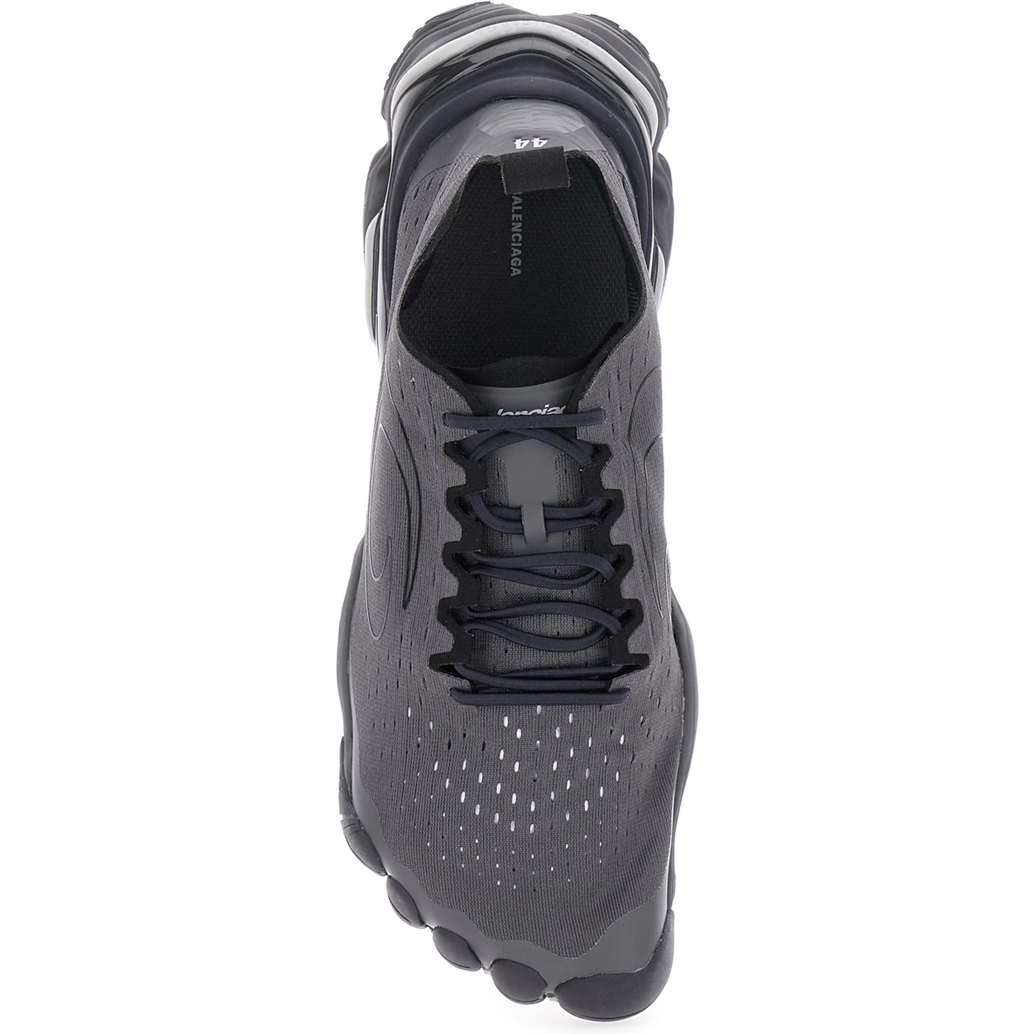 Anatomic Runner Black Sneaker with Anatomical Five-Toe Shape in Tech Fabric Man