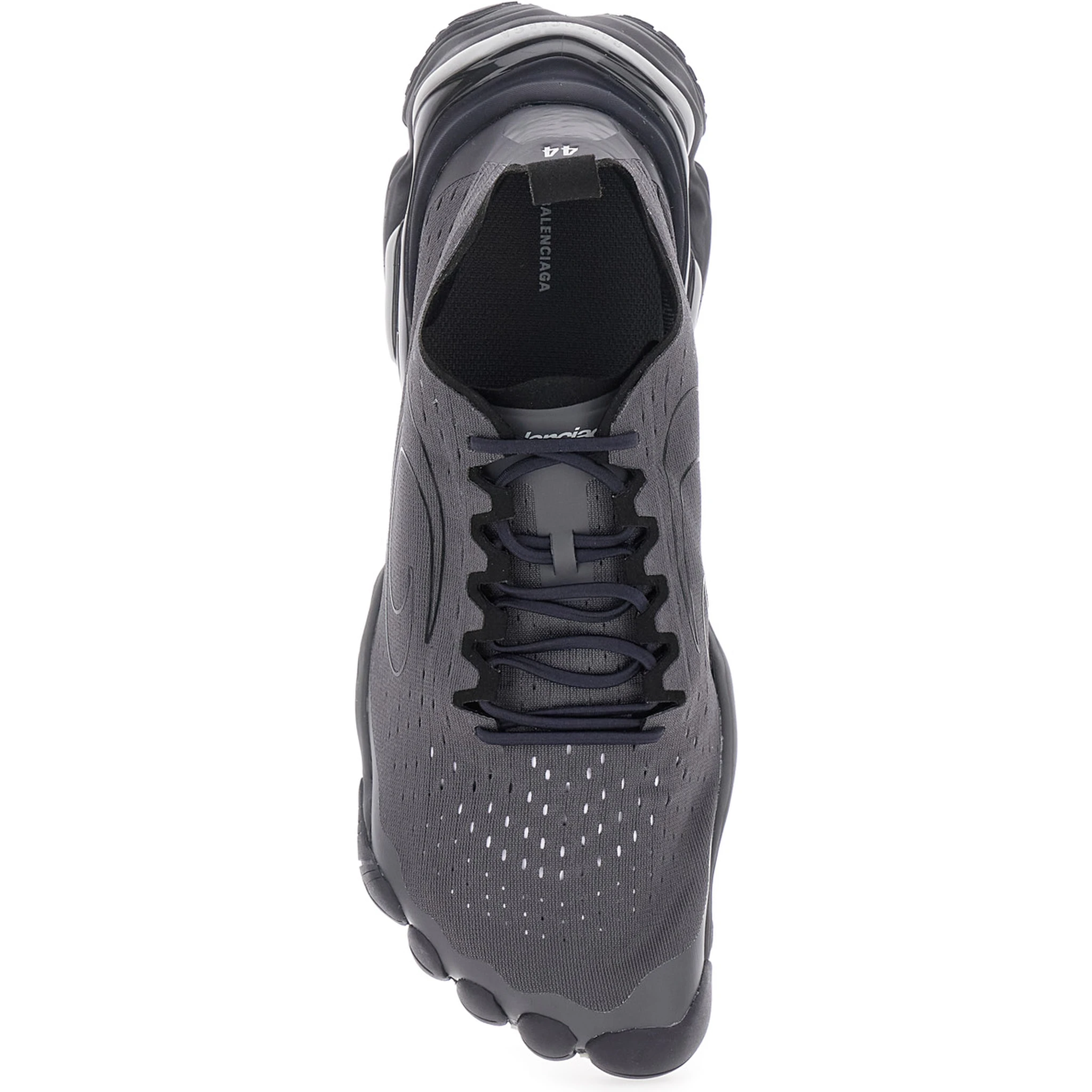 Anatomic Runner Black Sneaker with Anatomical Five-Toe Shape in Tech Fabric Man