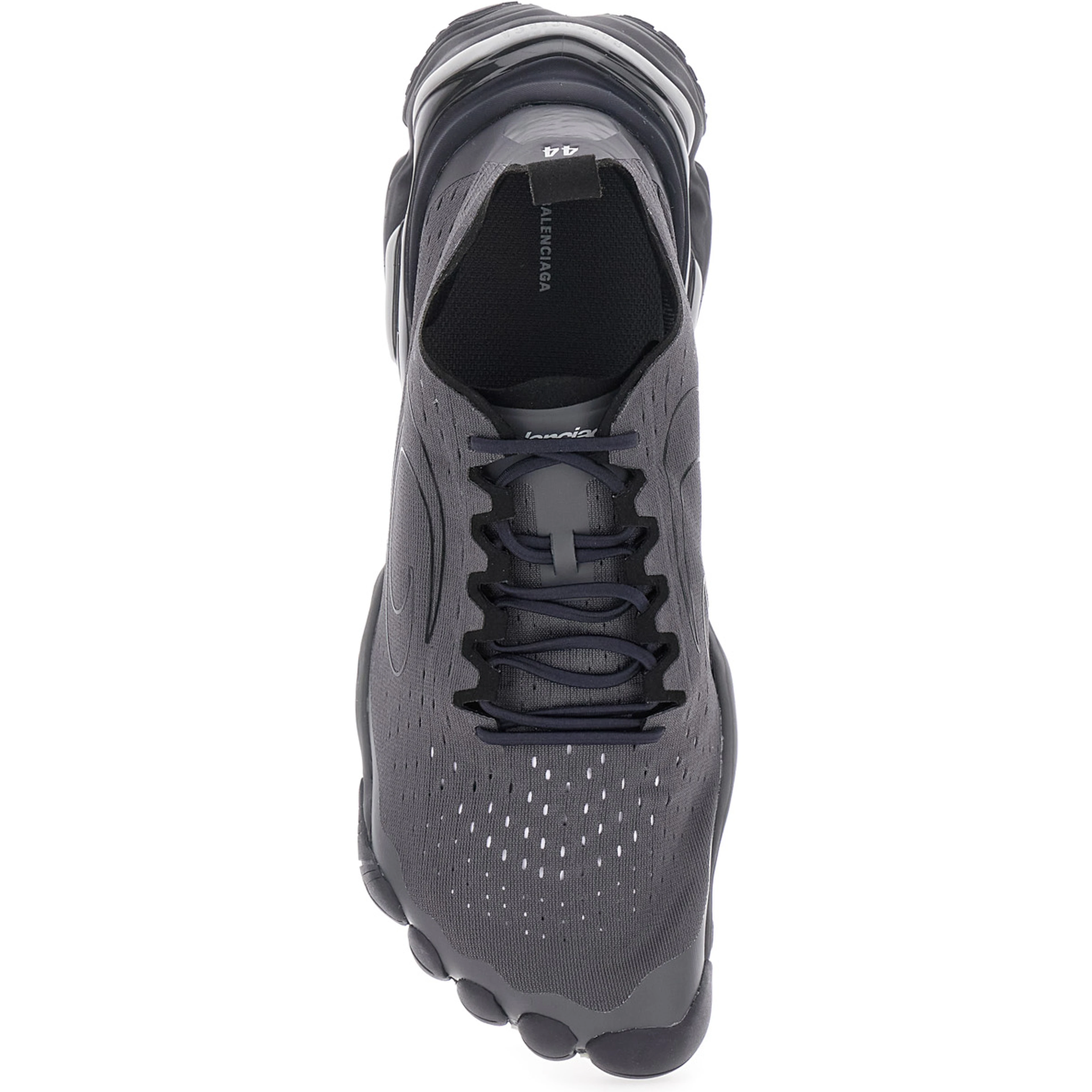 Anatomic Runner Black Sneaker with Anatomical Five-Toe Shape in Tech Fabric Man