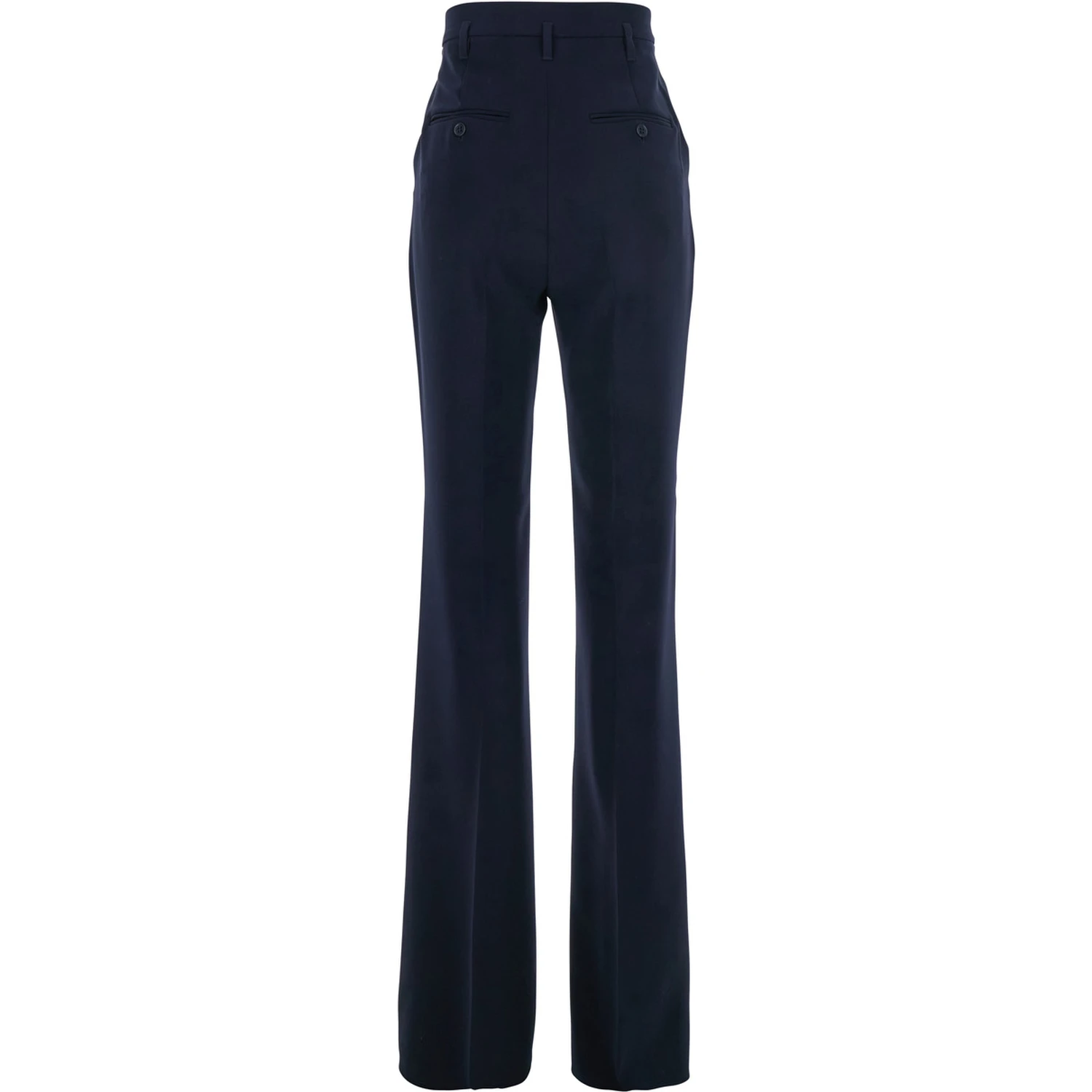 Alabama Blue Pants with Belt Loops and Wide Leg in Tech Fabric Woman