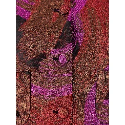 Fuchsia Collarless Jacket with All-Over Broccato Motif in Tech Fabric Woman