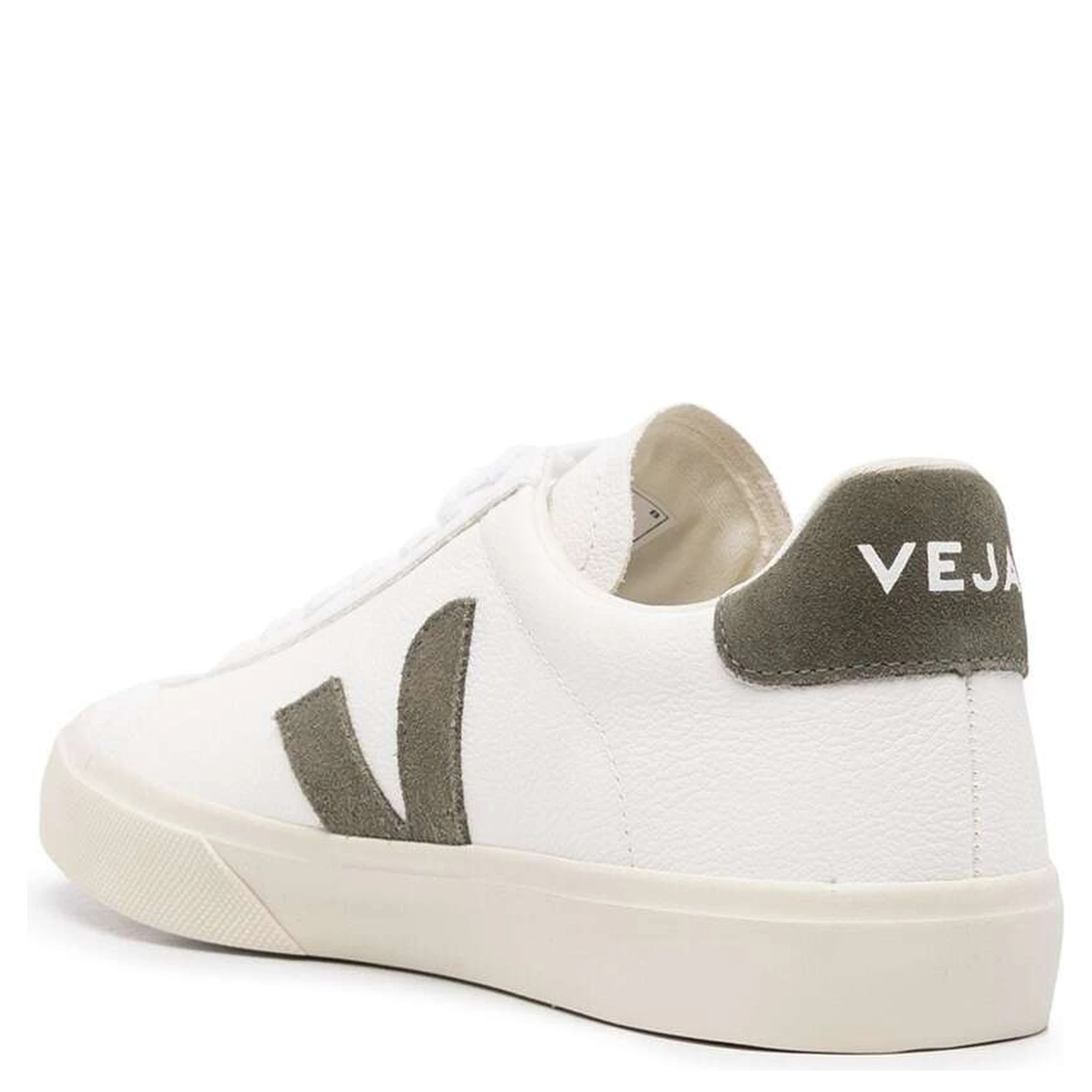 White Campo Sneaker with Side Logos in Vegan Leather Man