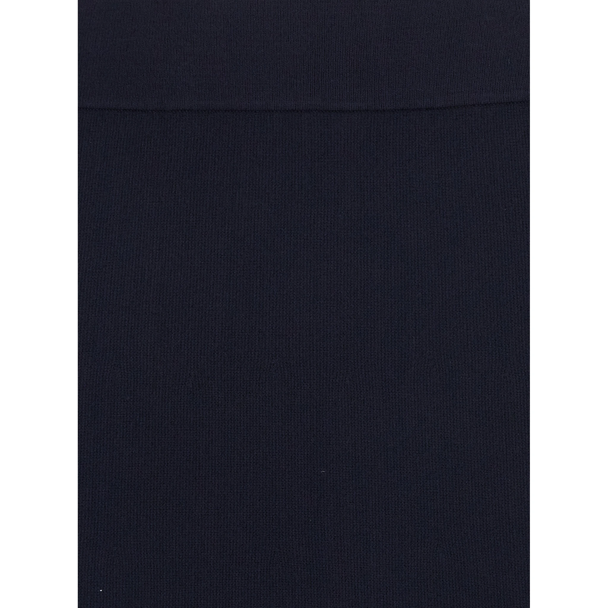 Giusy Black Flared Skirt with Elastic Waist in Viscose Blend Woman