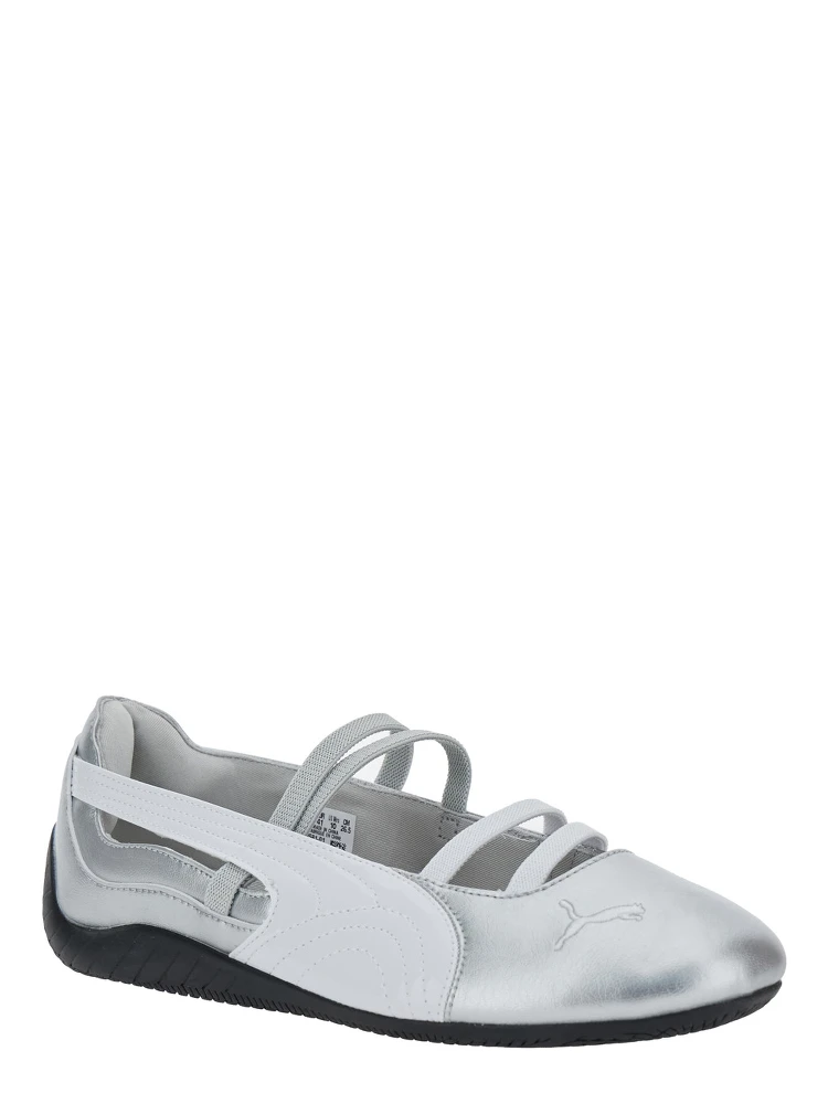 Speedcat Metallic Ballet Shoes with Elastic Band and Logo on the Front in Tech Fabric Woman alternative