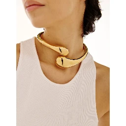 Isa Metallic Choker in Gold Plated Bronze Woman