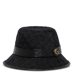 Gucci Mans GG Fabric Black Cloche Hat