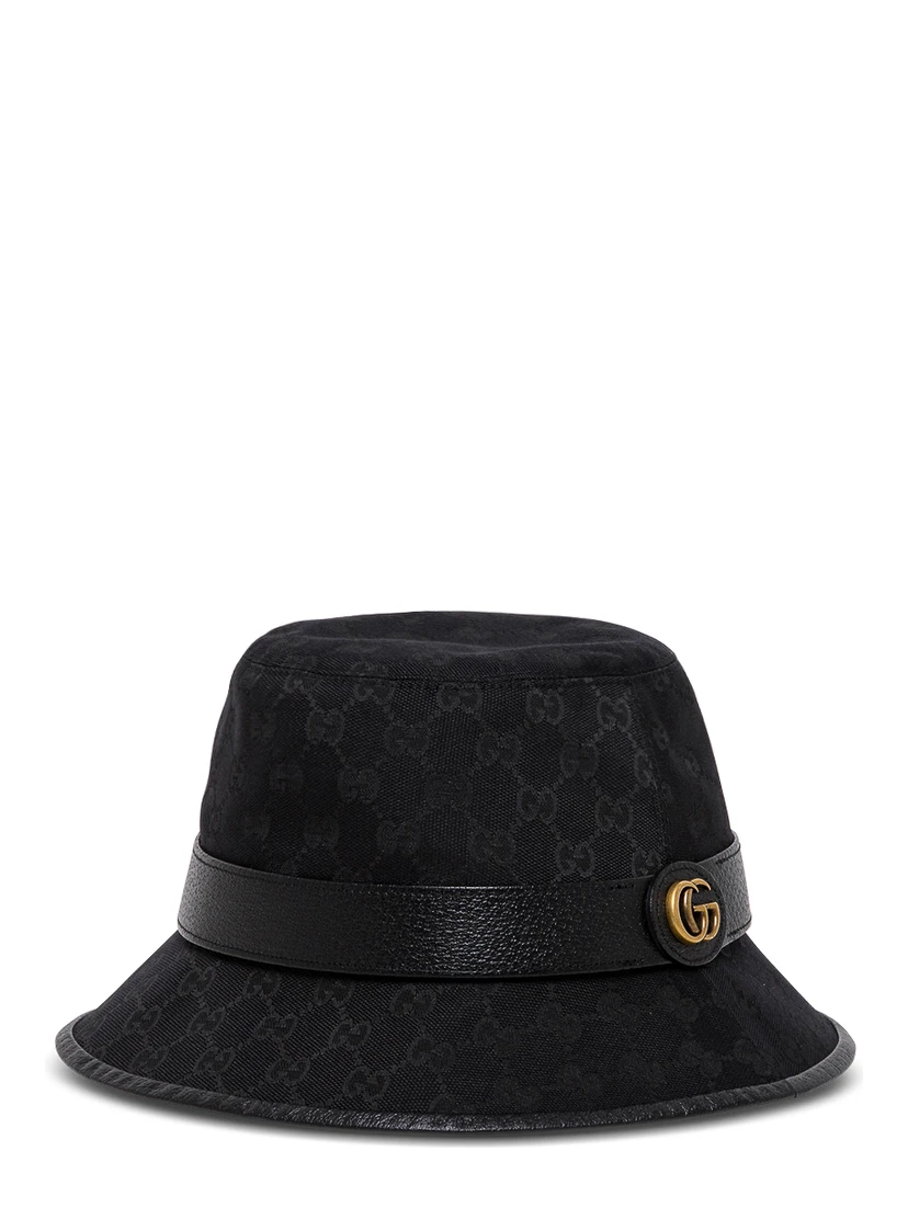 Gucci Mans GG Fabric Black Cloche Hat