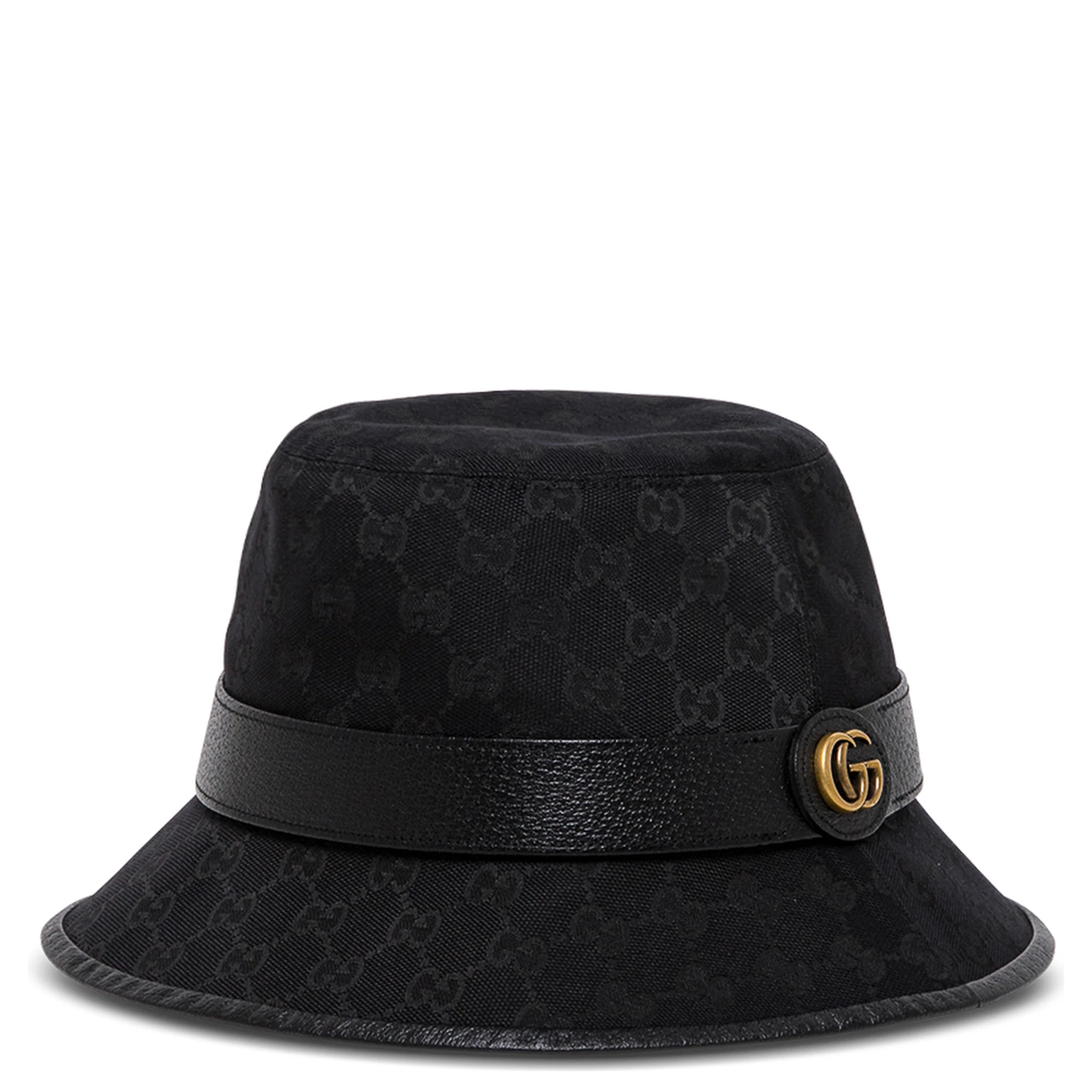 Gucci Mans GG Fabric Black Cloche Hat