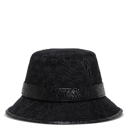Gucci Mans GG Fabric Black Cloche Hat