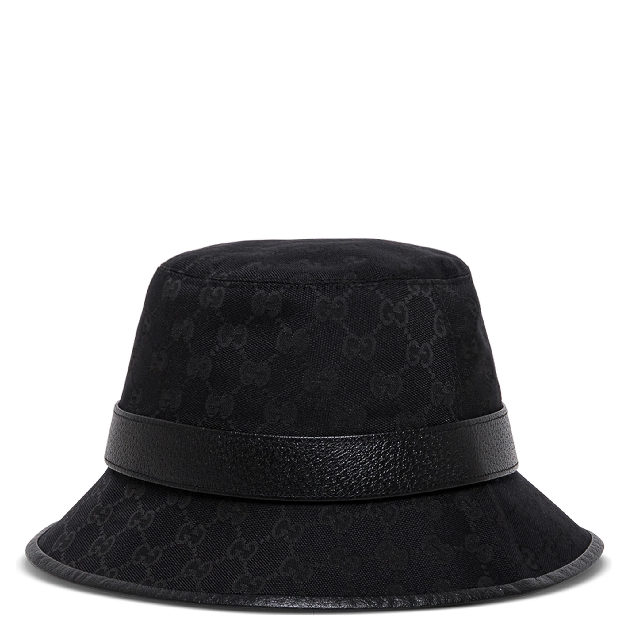 Gucci Mans GG Fabric Black Cloche Hat