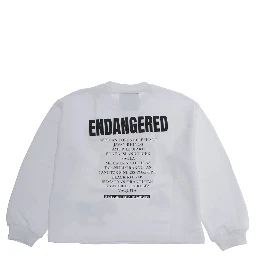 White Sweatshirt with Logo Print on Front and Rear in Cotton Boy