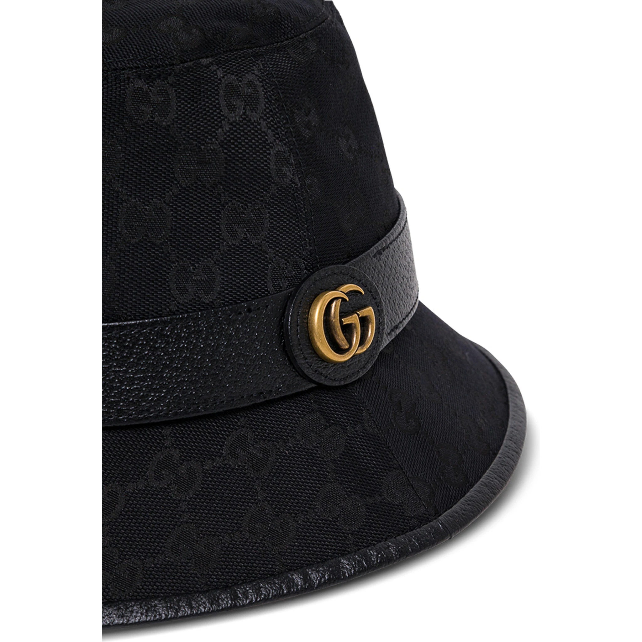 Gucci Mans GG Fabric Black Cloche Hat