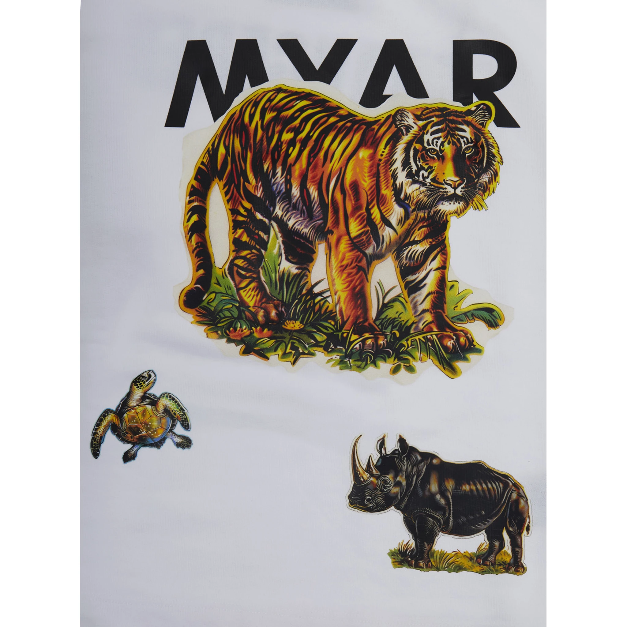 White Sweatshirt with Logo Print on Front and Rear in Cotton Boy