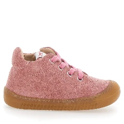 Pink Sneaker with Logo Printed on the Tongue in Rubber Girl