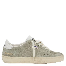 Soul-Star Grey Low Top Sneakers with Logo Patch on the Tongue and Metallic Heel Tab in Suede Woman