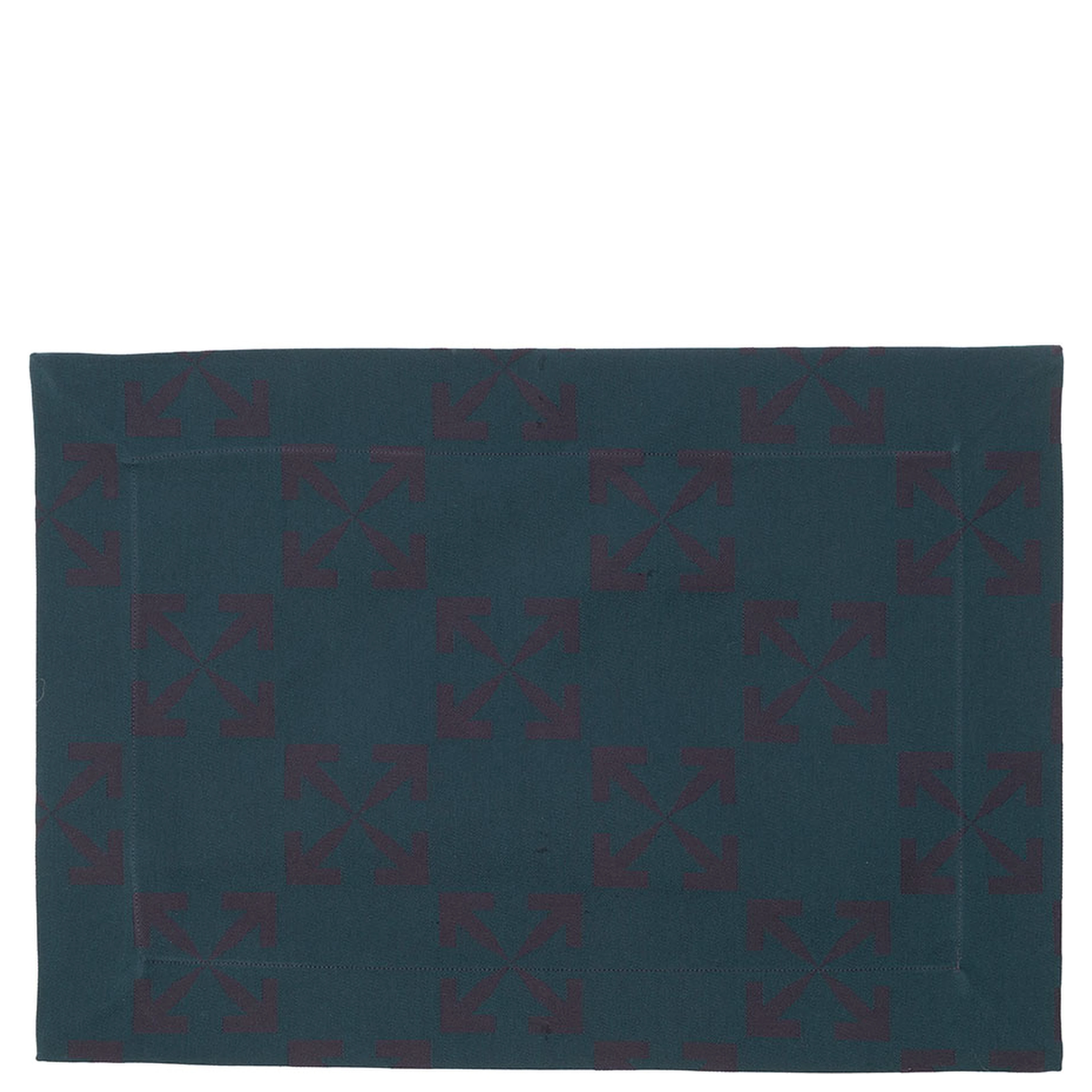 Set of Four Napkins with Arrow Logo jacquard  Off White Home Arrow