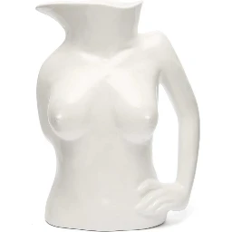 Anissa Kermiche Home Jugs Jug White Ceramic Vase