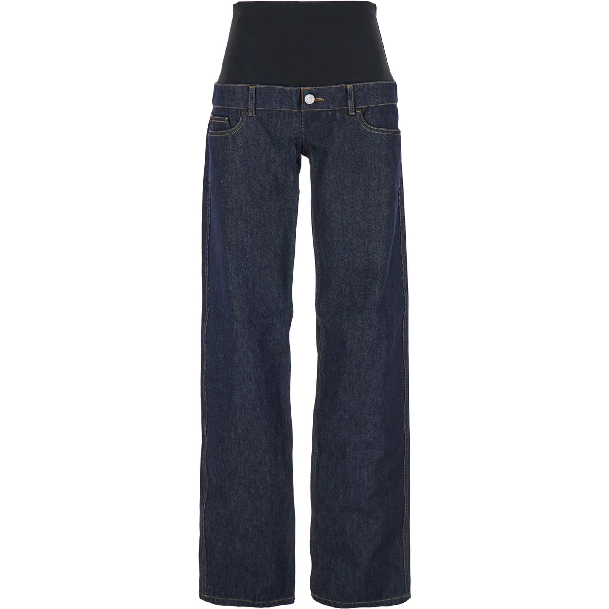 Blue Jeans with Stretch Waist in Denim Woman