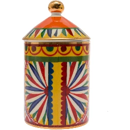 Wild Jasmine Scented Candle with Lid and Carretto Print