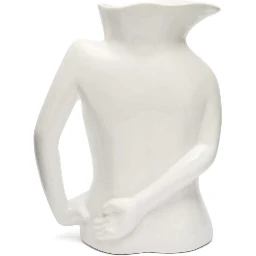Anissa Kermiche Home Jugs Jug White Ceramic Vase