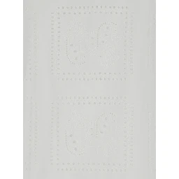 Midi White Dress with Embroidery in Cotton Woman