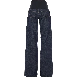Blue Jeans with Stretch Waist in Denim Woman