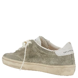 Soul-Star Grey Low Top Sneakers with Logo Patch on the Tongue and Metallic Heel Tab in Suede Woman