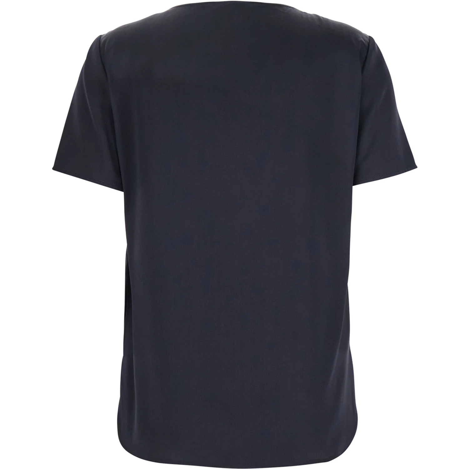 Dida Blue Crewneck T-Shirt in Silk Woman