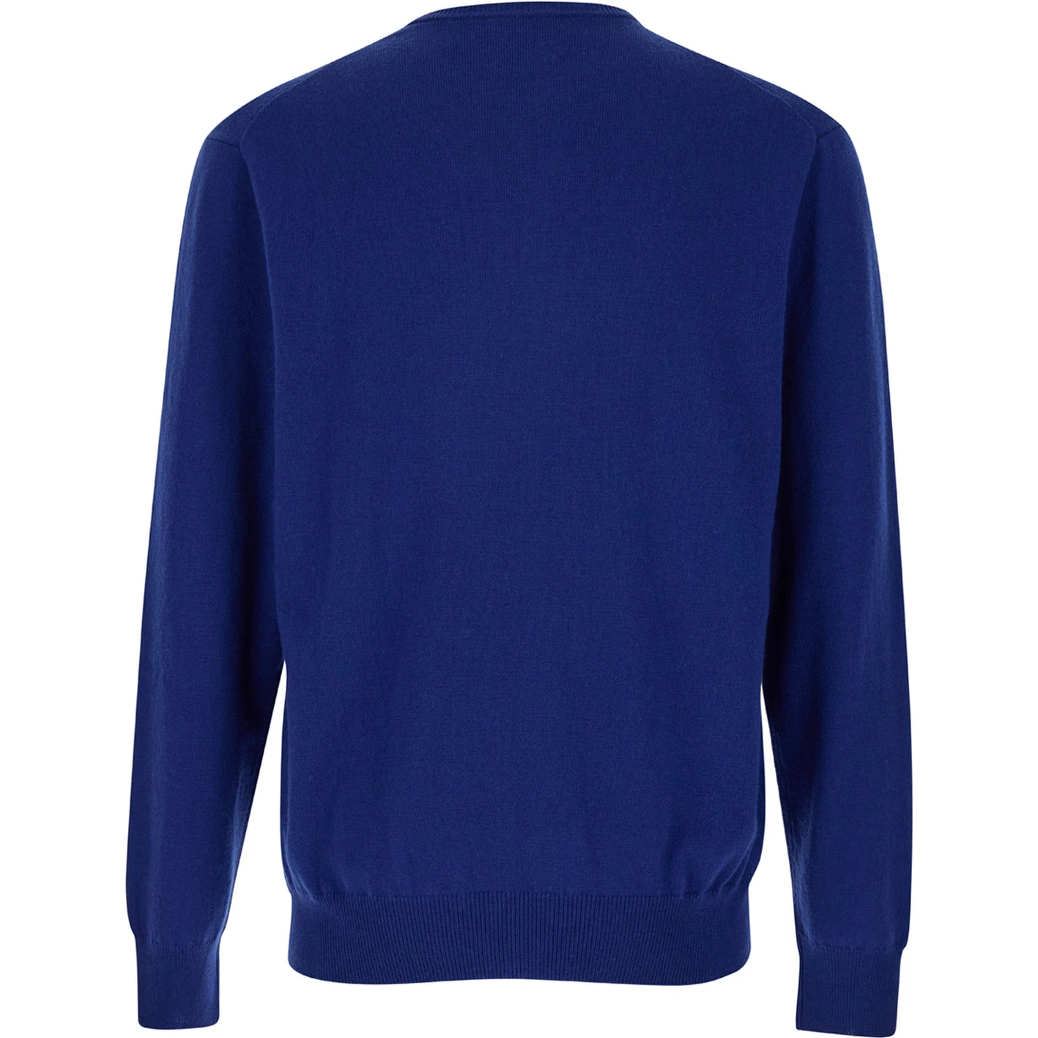 Blue Crewneck Long Sleeve Sweater in Cashmere Man