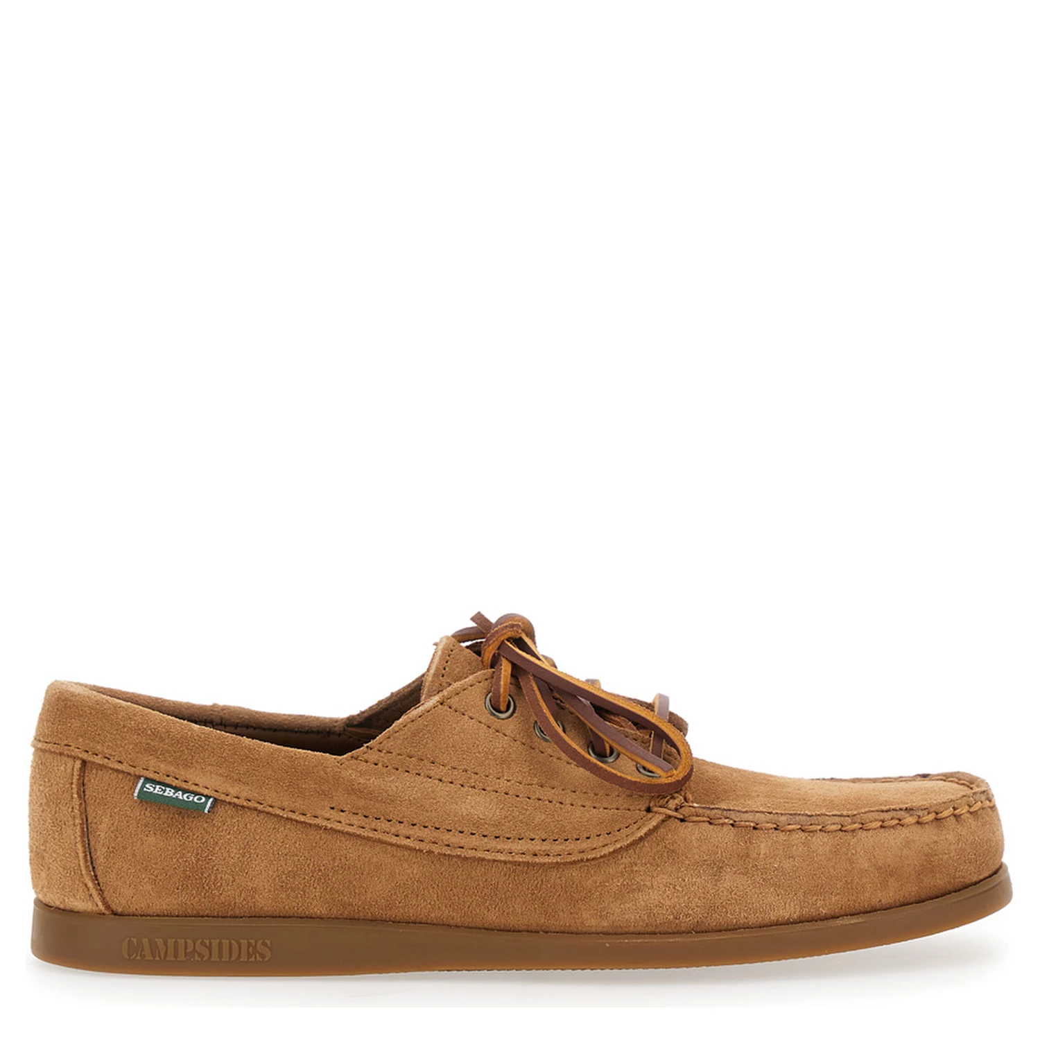 Askook Beige Loafers with Patch Logo on the Side and Tone-on-Tone Stitching in Suede Man