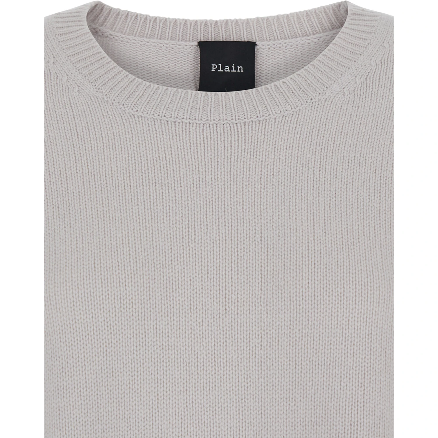 Grey Oversized Crewneck Sweater in Cashmere Woman