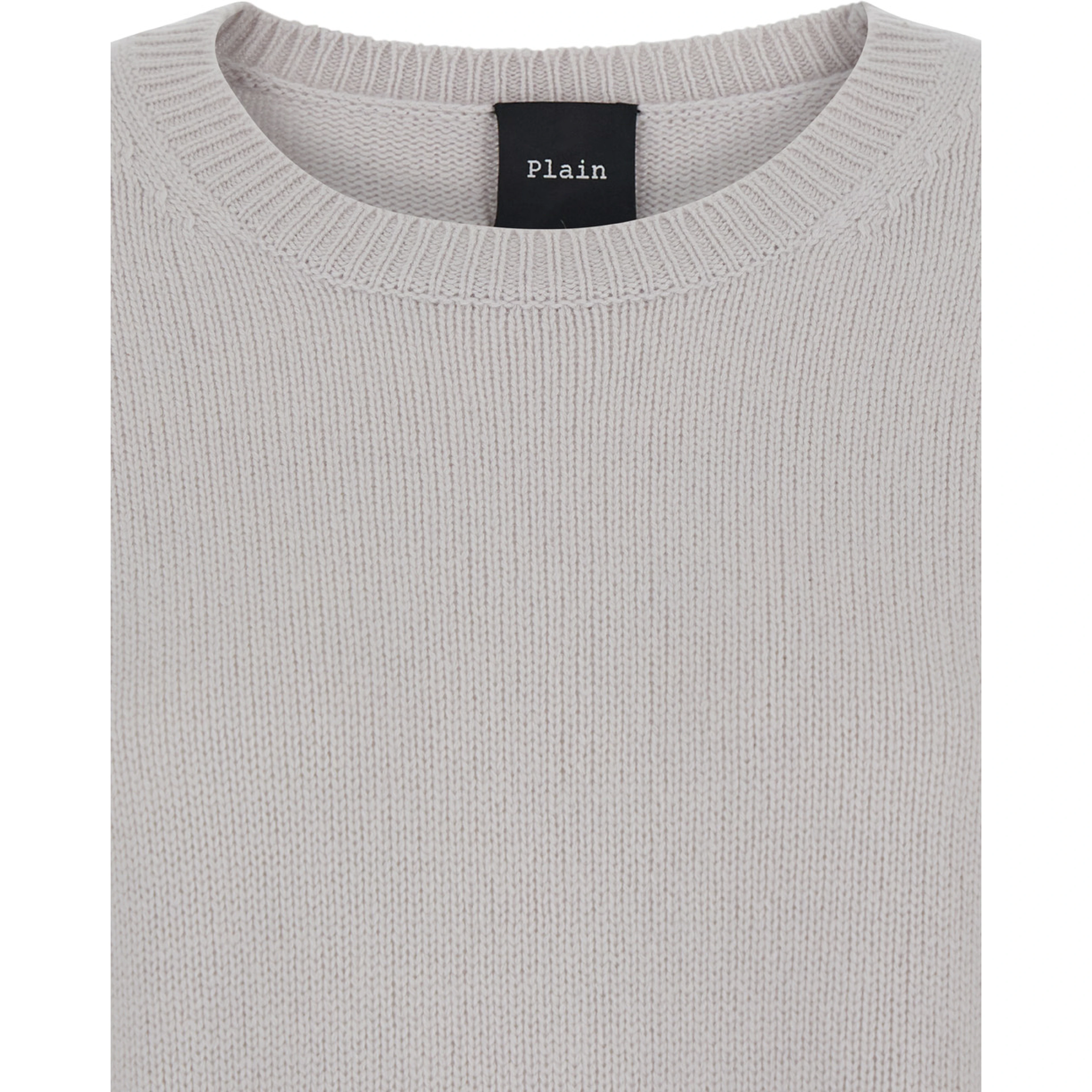 Grey Oversized Crewneck Sweater in Cashmere Woman