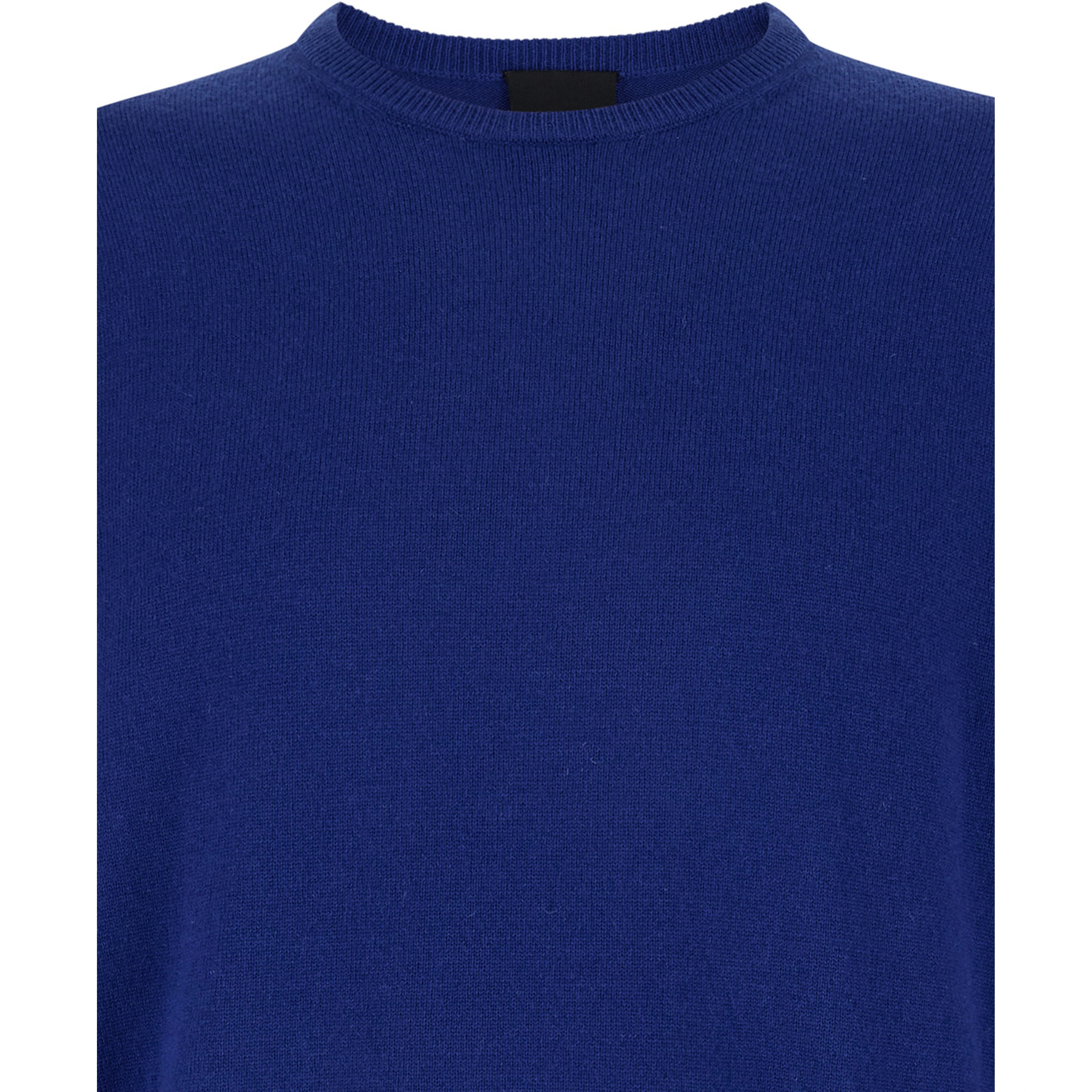 Blue Crewneck Long Sleeve Sweater in Cashmere Man