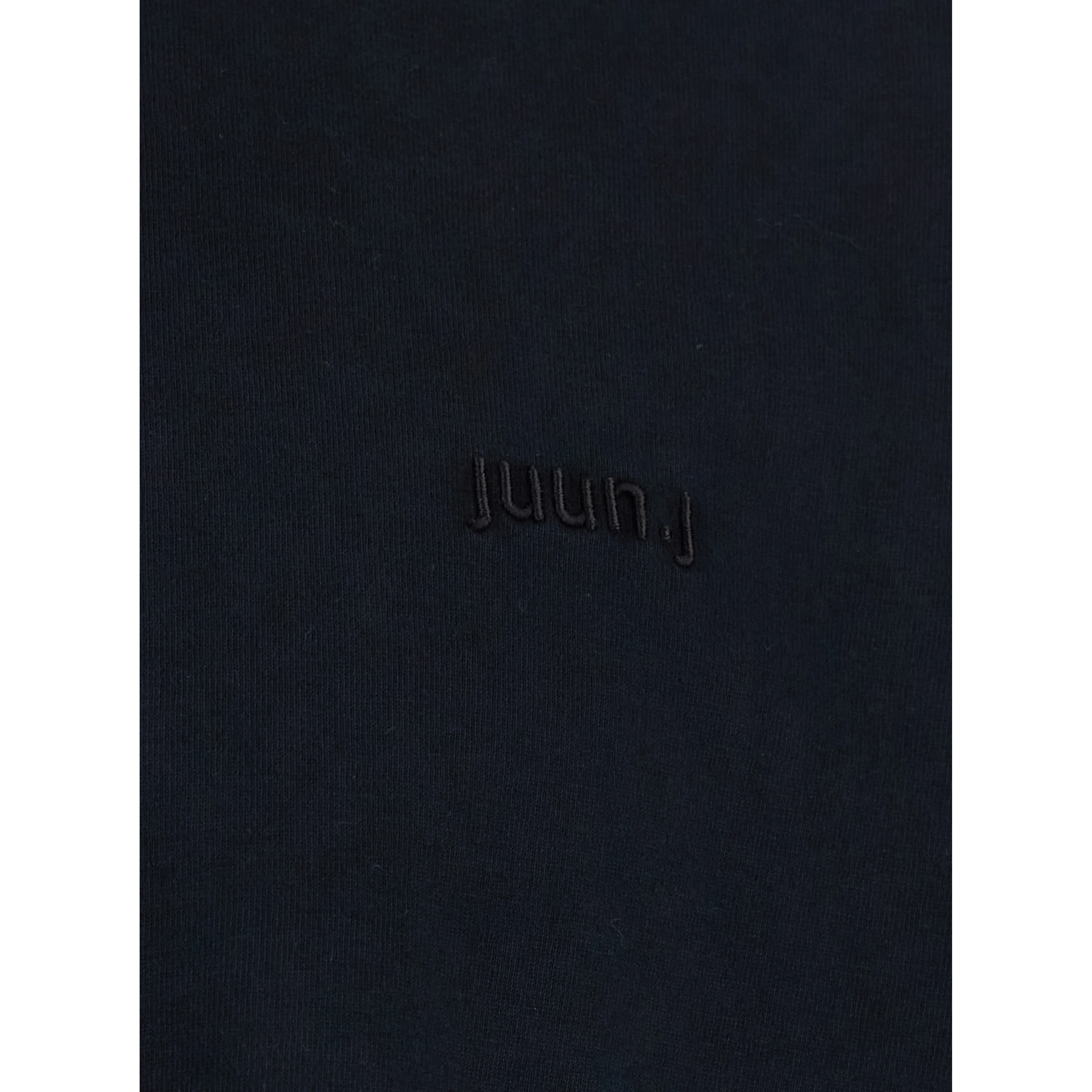 Blue T-Shirt with Logo Embroidered on the Front and Print on the Back in Cotton Man