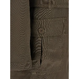 Vania Brown Jumpsuit with Classic Collar and Adjustable and Removable Belt in Viscose Blend Woman