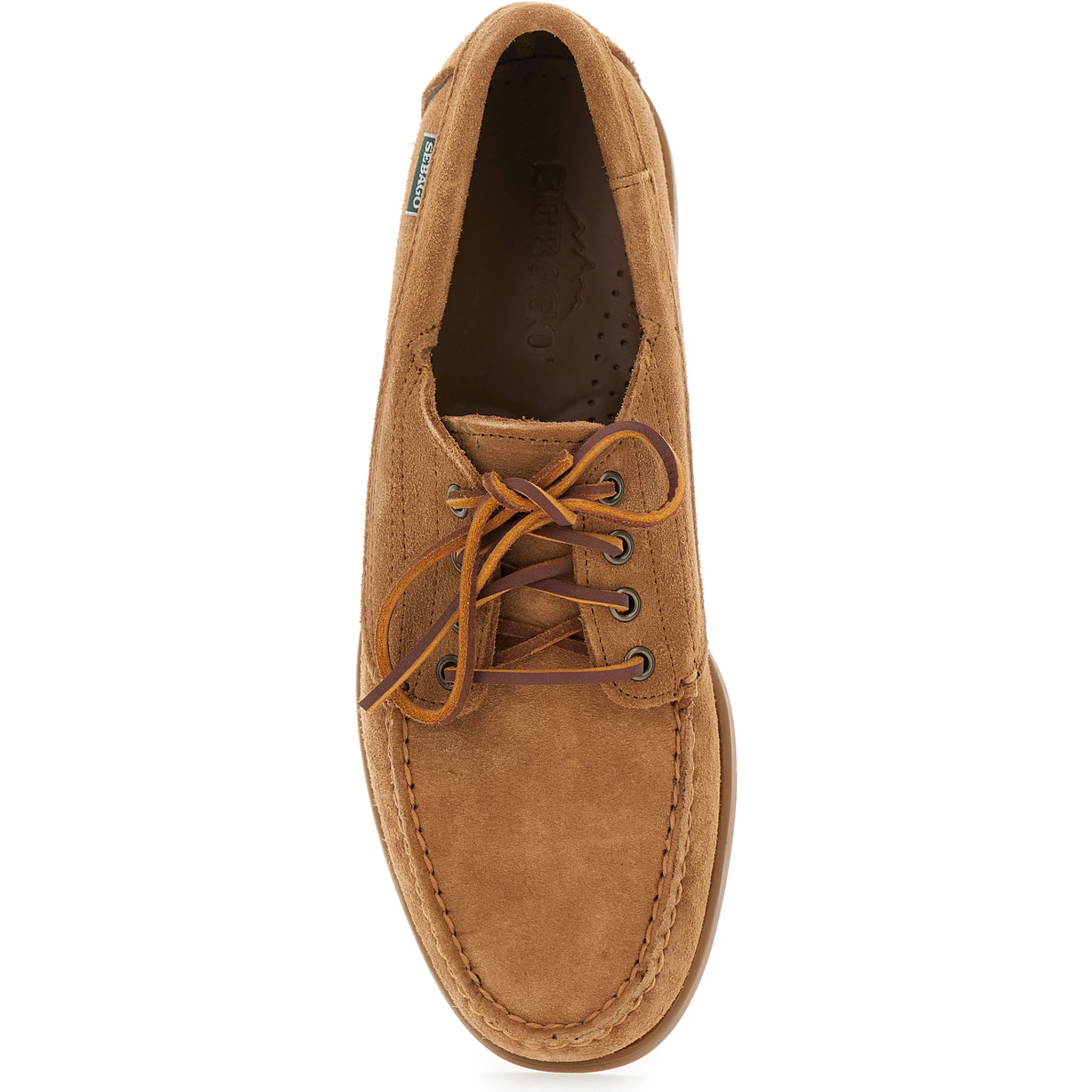 Askook Beige Loafers with Patch Logo on the Side and Tone-on-Tone Stitching in Suede Man