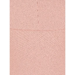 Morgan Pink Long Dress with V Neck and Rear Single Slit in Tech Fabric Woman