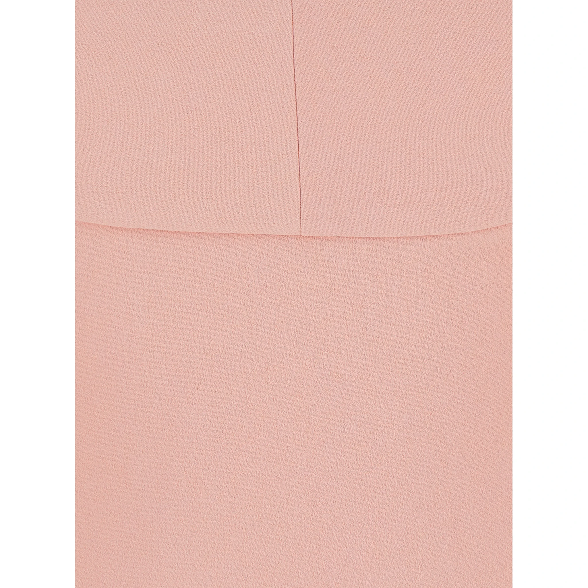 Morgan Pink Long Dress with V Neck and Rear Single Slit in Tech Fabric Woman