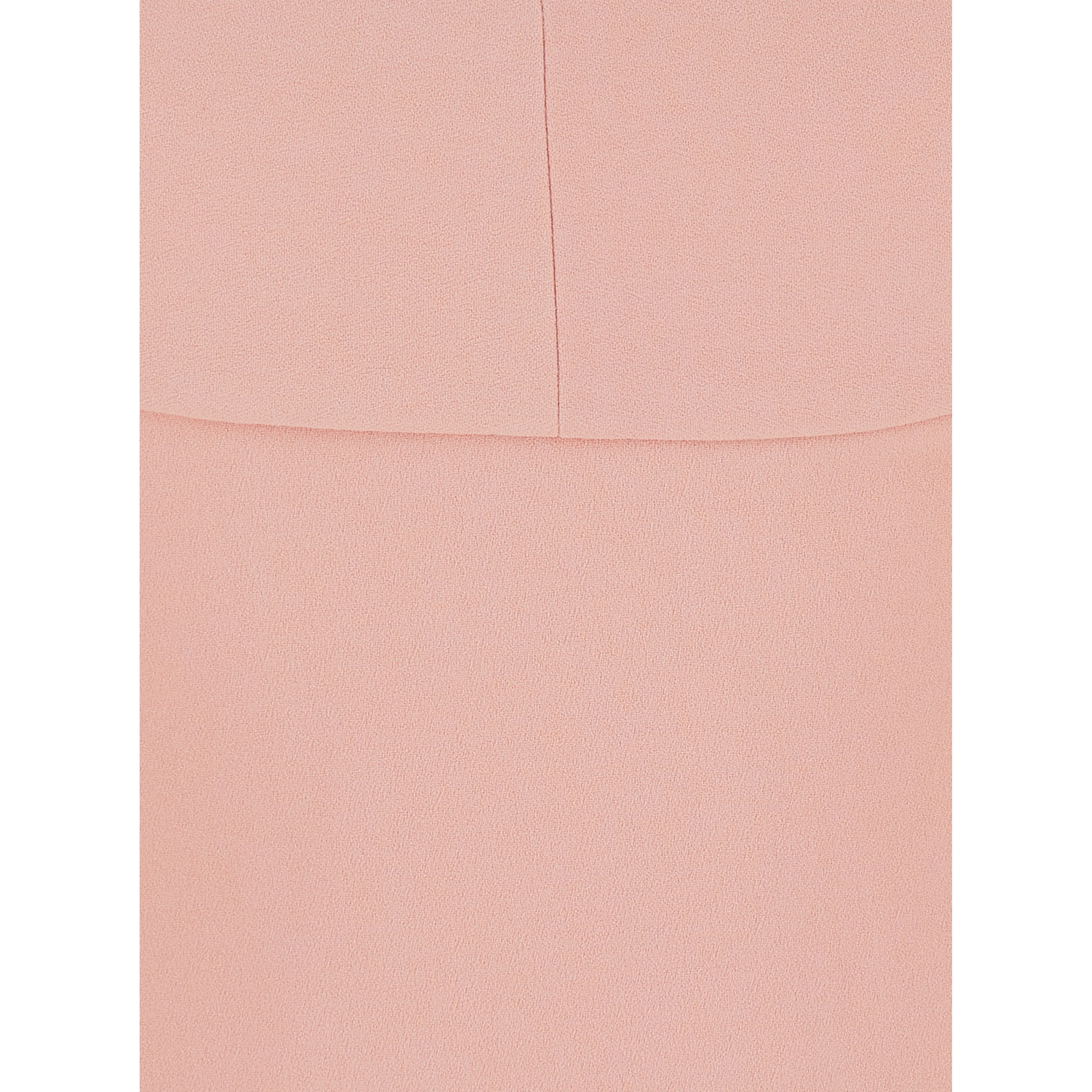 Morgan Pink Long Dress with V Neck and Rear Single Slit in Tech Fabric Woman