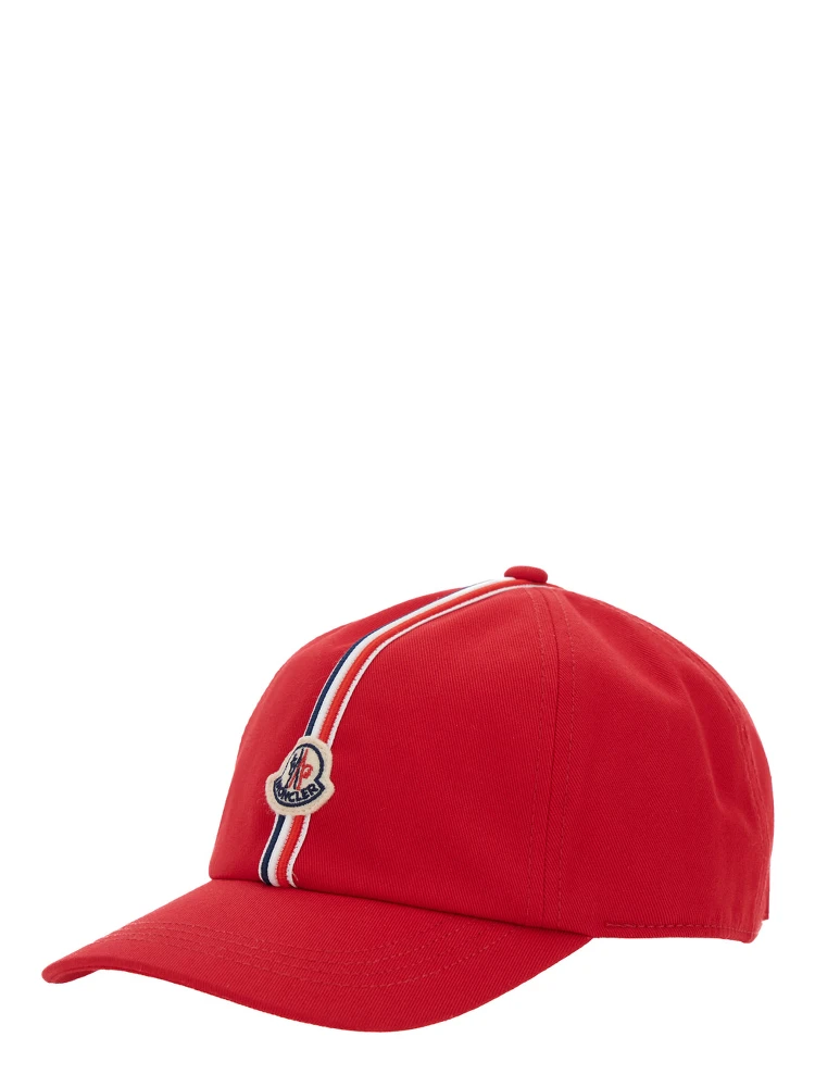 Red Baseball Hat with Logo Patch on the Front in Cotton Boy