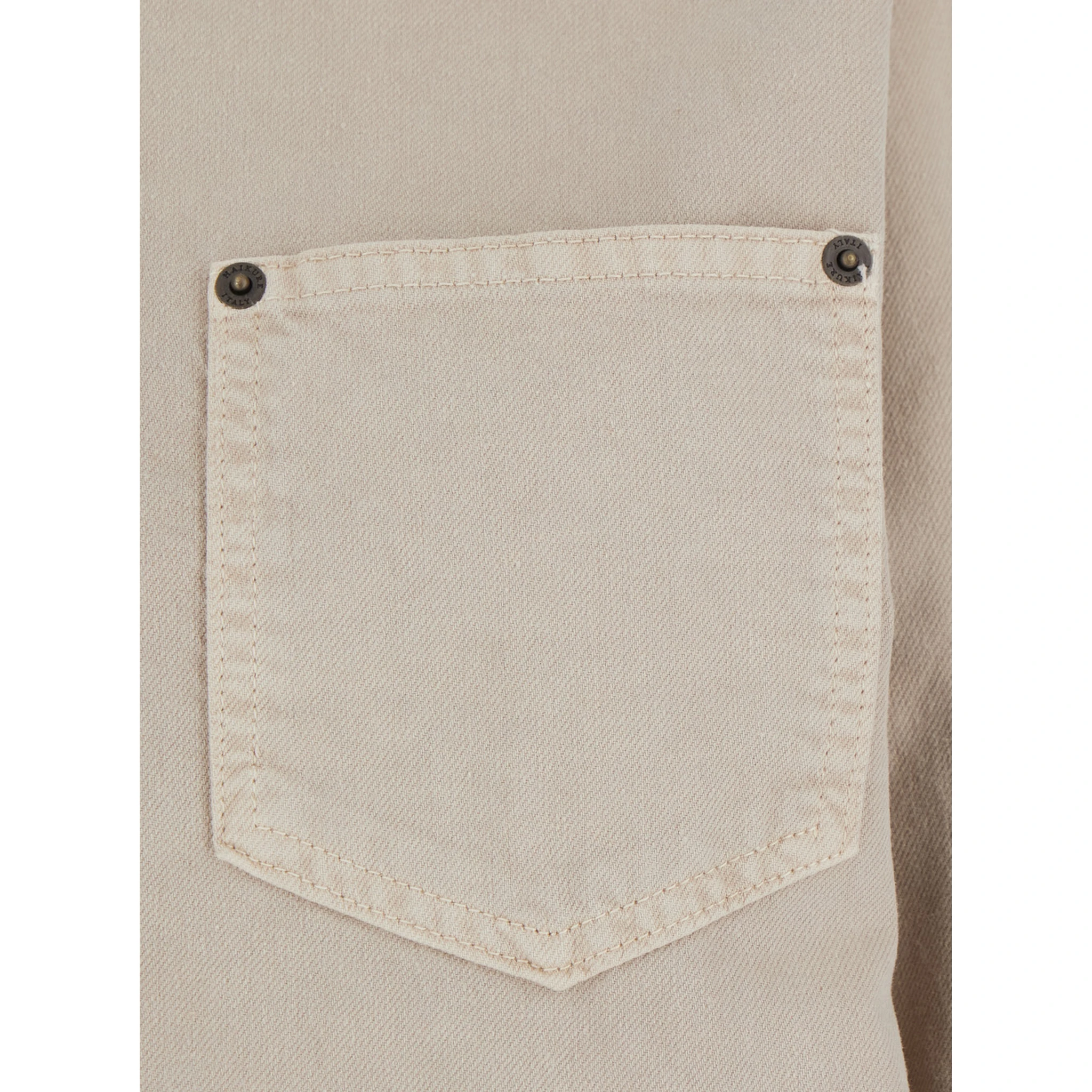 Tamu Beige Dress with Drop Shoulders and Logo Patch on the Back in Cotton Woman