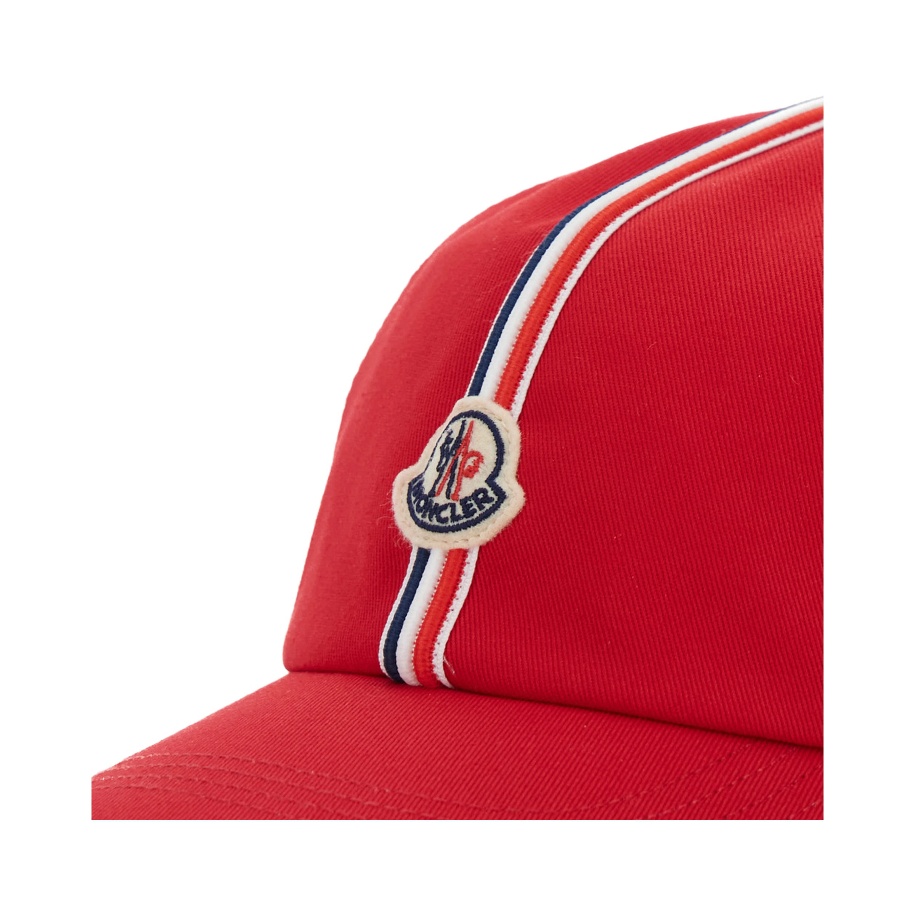 Red Baseball Hat with Logo Patch on the Front in Cotton Boy