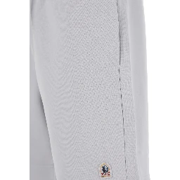 Cairo Grey Shorts with Drawstring Waist and Logo Patch on the Front in Cotton Blend Man